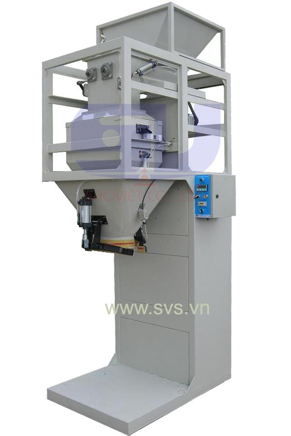 Cân đóng bao bột 1 phễu cân định lượng vít tải 2 cấp PM04 - chuyên dùng cho cân đóng bao nguyên liệu dạng bột