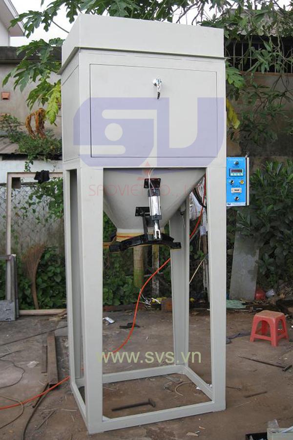 Cân đóng bao hạt 1 phễu cân định lượng cửa cân 3 cấp PM01 - chuyên dùng cho cân đóng bao nguyên liệu dạng hạt