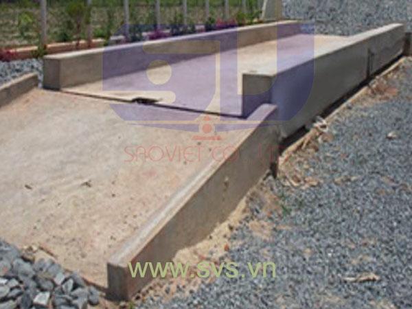 Cân ô tô cân xe tải bàn cân bê tông kiểu cân nổi WB01