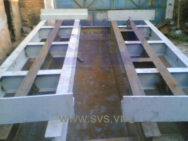 Cân ô tô cân xe tải bàn cân thép kiểu cân nổi TS03