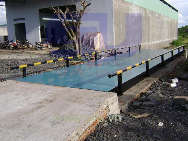 Cân ô tô cân xe tải bàn cân thép kiểu cân nổi TS03