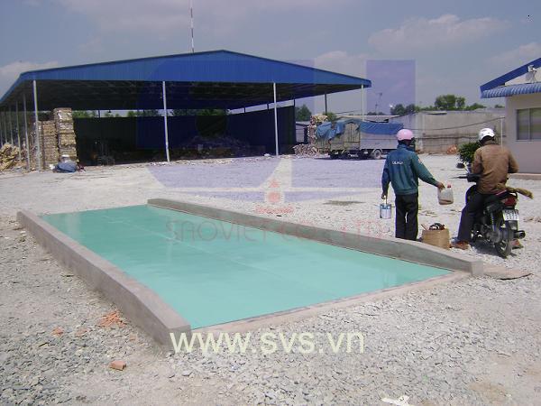 Cân ô tô cân xe tải bàn cân thép kiểu cân chìm TS04
