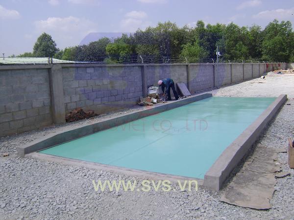 Cân ô tô cân xe tải bàn cân thép kiểu cân chìm TS04